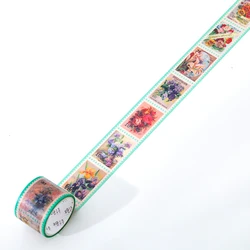 6 design 30mm*3m Washi Masking Tapes Stamp Sto  Decorative Adhesive tapes Junk Journal  Scrapbooking DIY Paper Japanese Stickers