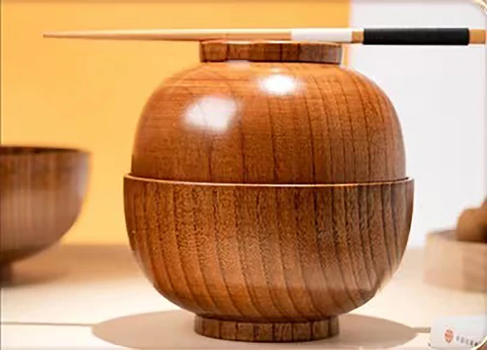 Decorative Dessert Fruit Salad Bowl Custom Wooden Dinner Bowl Portable Mini Round Bowl 9x9x6cm