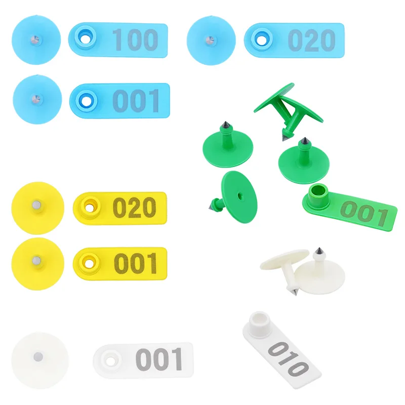 Customizable Animals Ear Tags Durable Livestock Identification Card Plastic TPU Sheep Goat Ear Tag for Sale