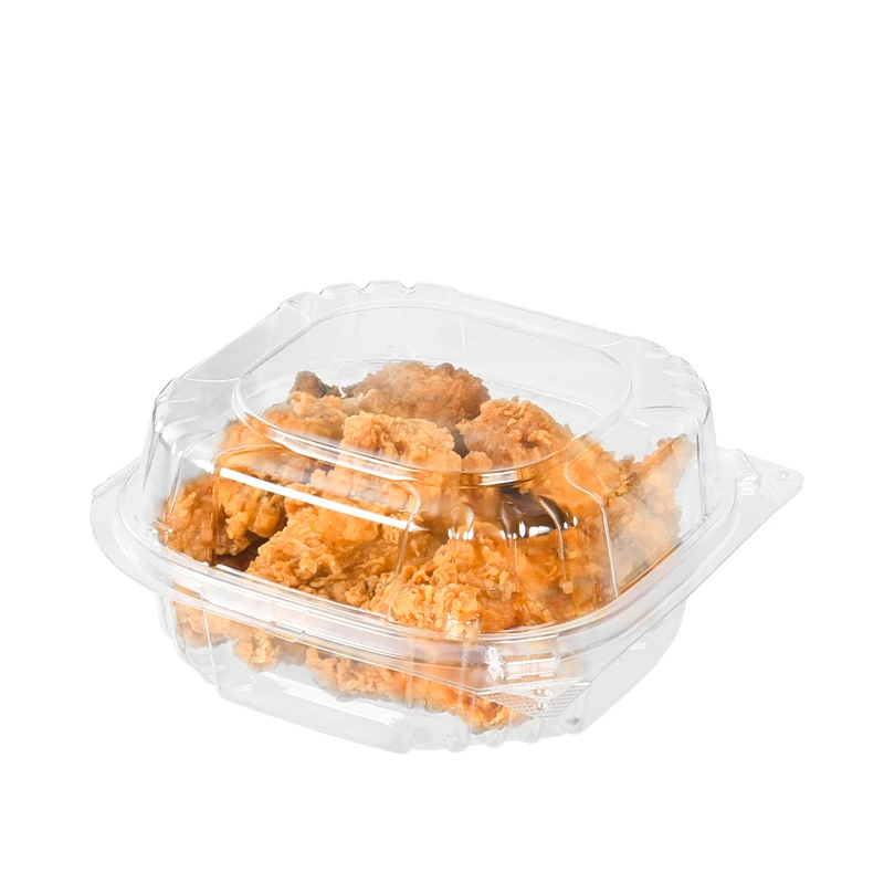 Transparent PET Plastic  Blister clamshell Packaging Food Container Hamburger Container