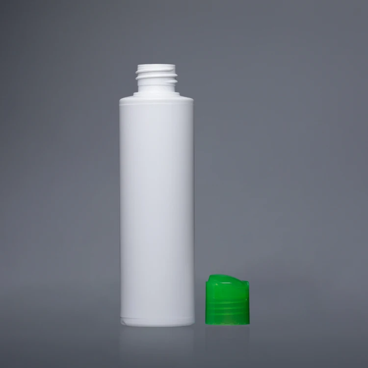 250ml Empty White Plastic PEHD Liquid Soap Bottle with Screw Cap