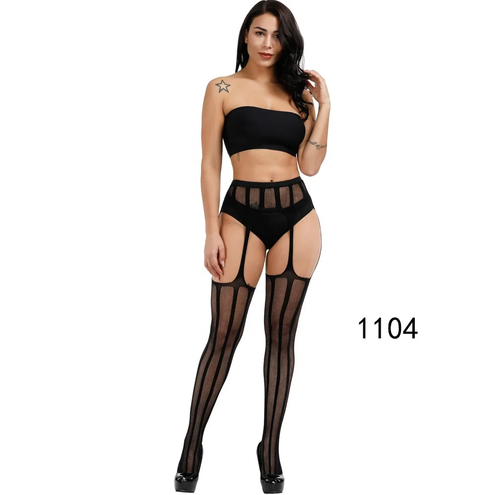 High quality See Through Transparent pattern designs Sexy Fishnet Mesh stockings