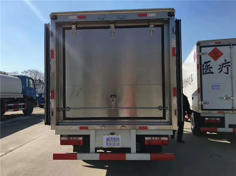 Cheap price 4x2 medical refuse collection vehicles and hospital waste transfer trucks with Refrigeration Function