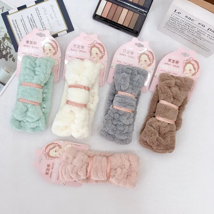 
2021 Face Wash Hairbands Elastic Shower Girl Facial Makeup Spa Headband For Women 