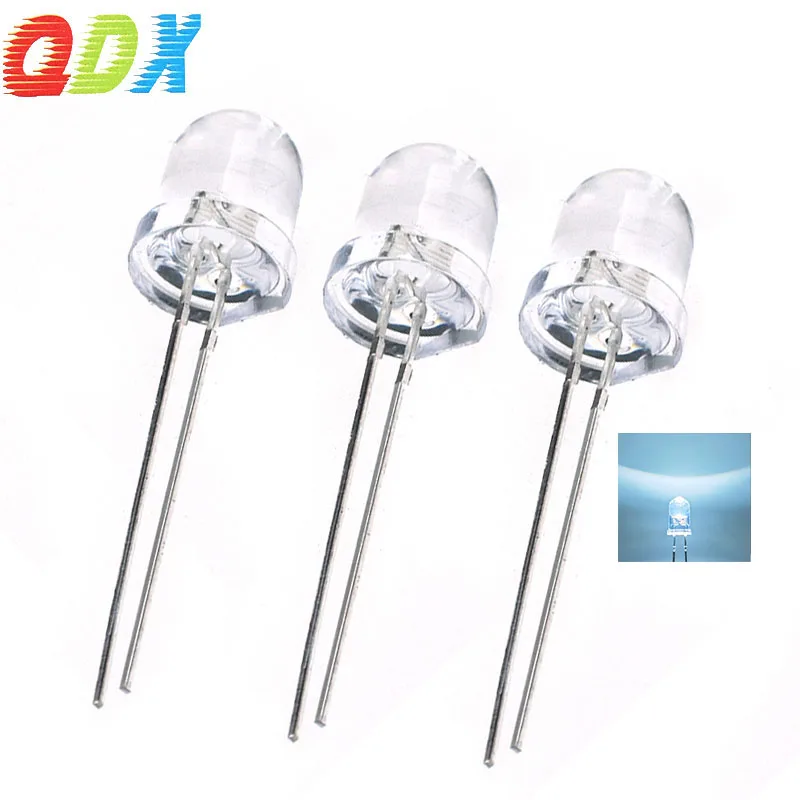 China Factory sales  led diode 8mm  white hair white diffused super bright   LED Encapsulation Series led module 500pcs/bag