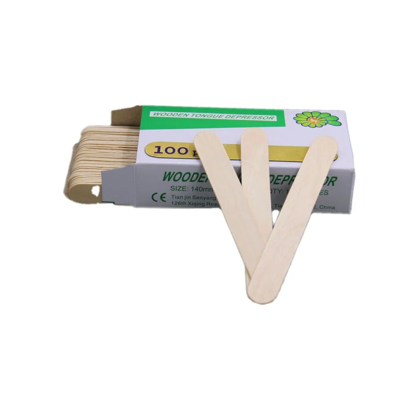 Wholesale High Quality Medical Use Disposable Sterile Wood Type Tongue Depressor