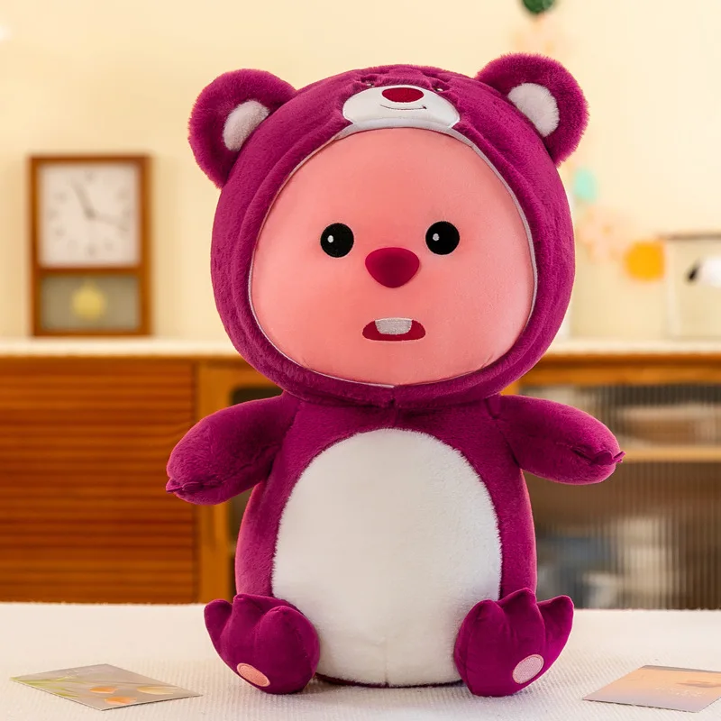 Kawaii Manufacturer Design Cute Stuffed pp Cotton Plush Toy Soft Figure Stuffed Kids Plush Doll Beaver Animal Toy for Gifts