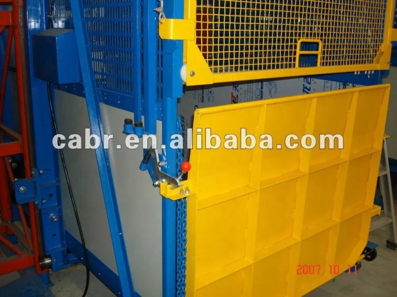 CE approved rack and pinion building hoist for cargo and person
