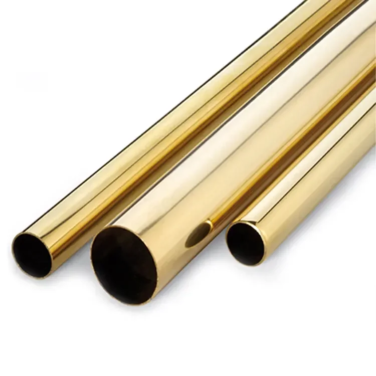 Stainless Steel Tube Manufacturer Inox SS AISI ASTM A554 Stainless Steel Welded 201 316l Golden Stainless Steel Pipe Tube 304