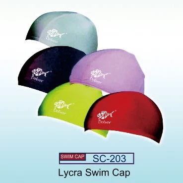 New products hot sale swimming caps kids lycra caps colorful custom logo