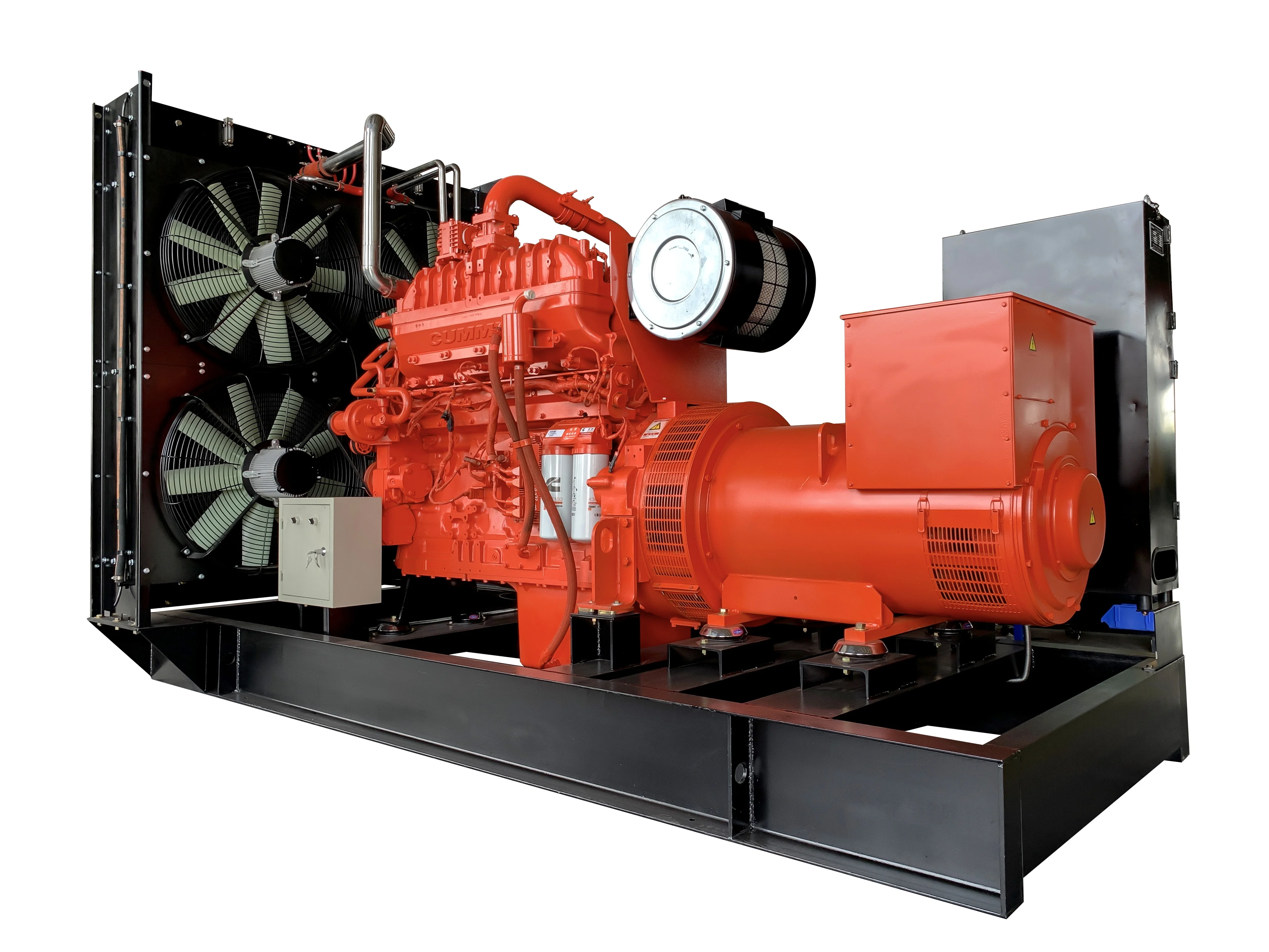 300kw Natural gas generator with original cummins QSK19 gas engine