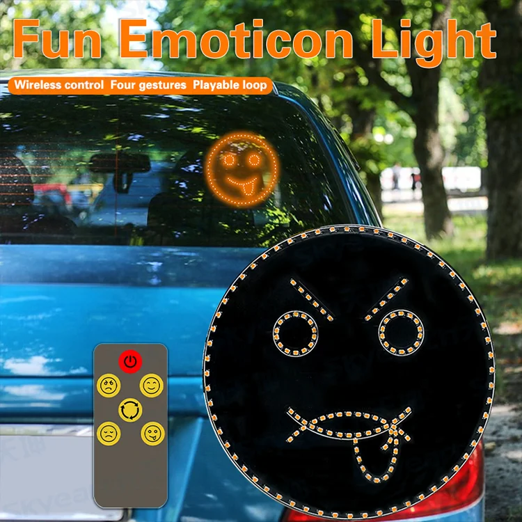 Others Car Light Accessories Car Window Emoticon Lamp Atmosphere Decorative Indicator Led Lights Ambient Lighting Car