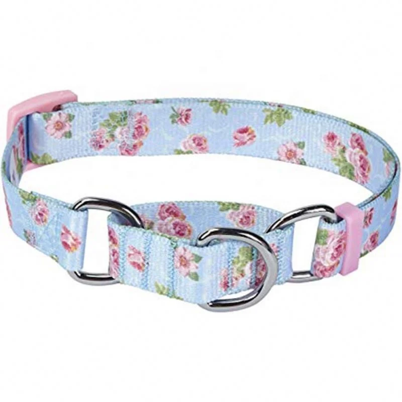 Pet Spring Scent Safety Training Martingale Dog Collar for Dogs COLLARS Opp or Custom No Buckle with Personalization Options 200