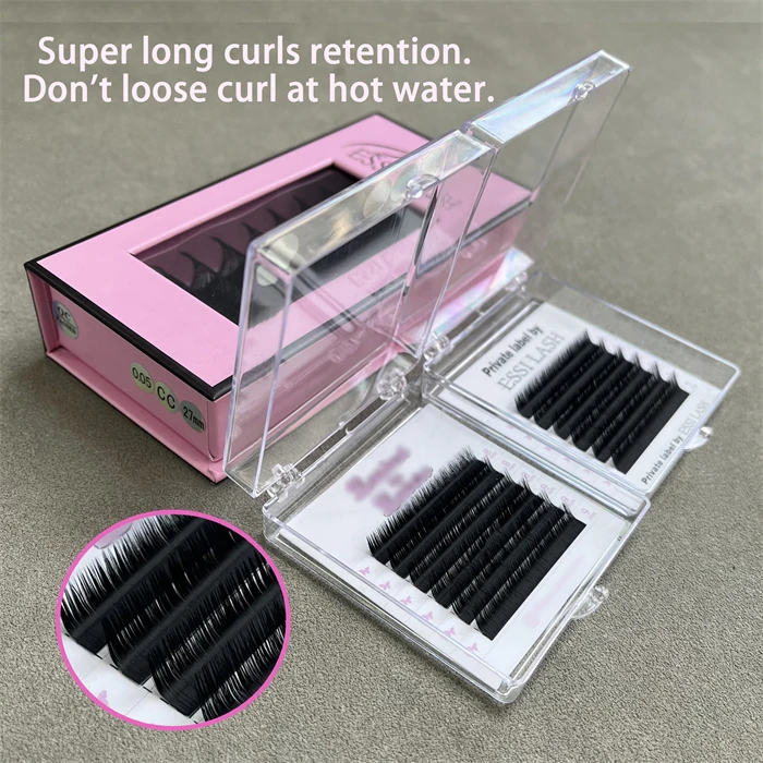 Cashmere beauty channel  australia eyelash extension oem logo printing hand made eyelash extensions