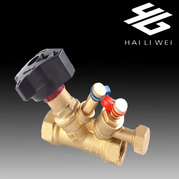 brass balance valve manual regulating valve