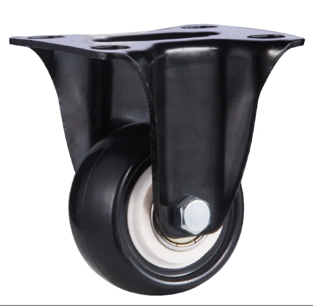 50mm Fix Top Plate Polyurethane Swivel Caster PU wheels