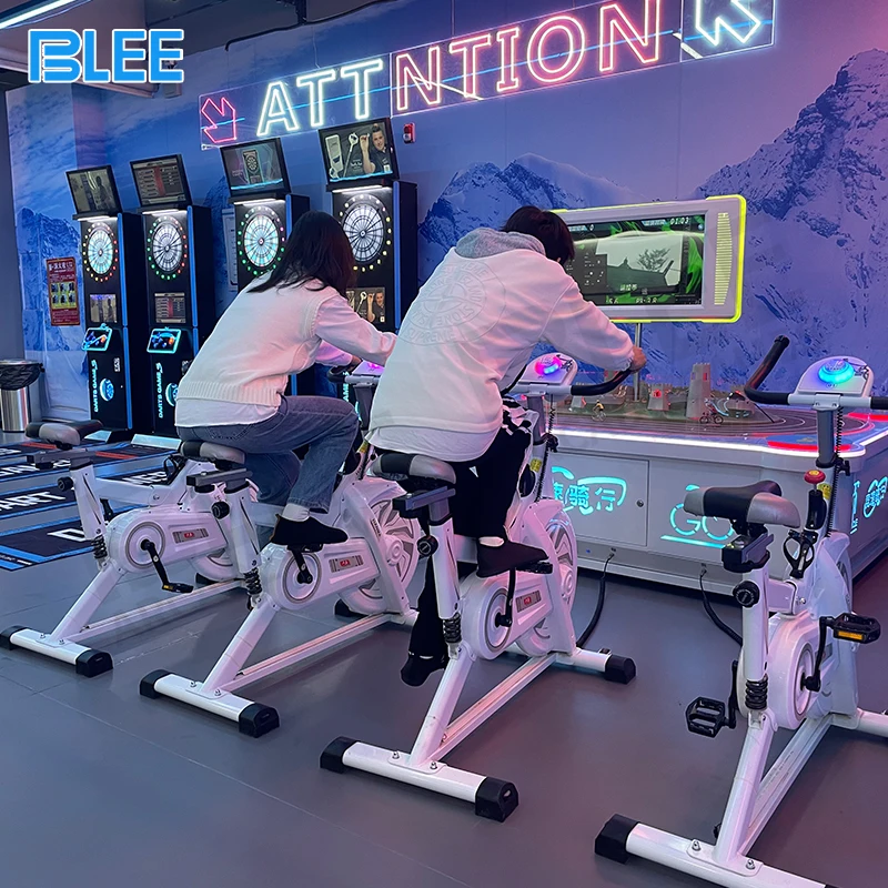 Amusement Park Entertainment Sport Theme Playground Interactive Bicycle Simulator Cycling Racing Game Machine