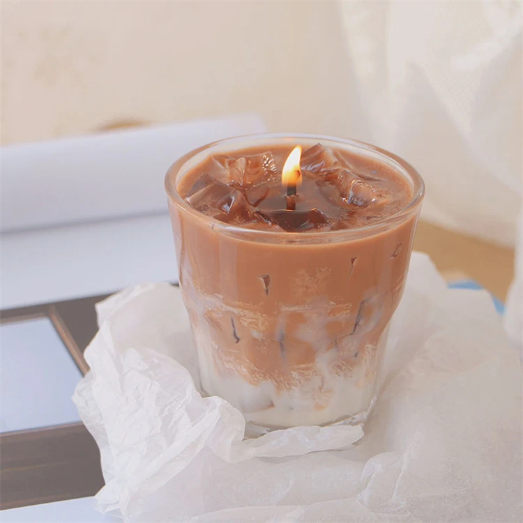 2024 Ins Hot Sale Soy Candles Scented Luxury Private Label China Manufacturing Coffee Smokeless Scented Candle Wholesale
