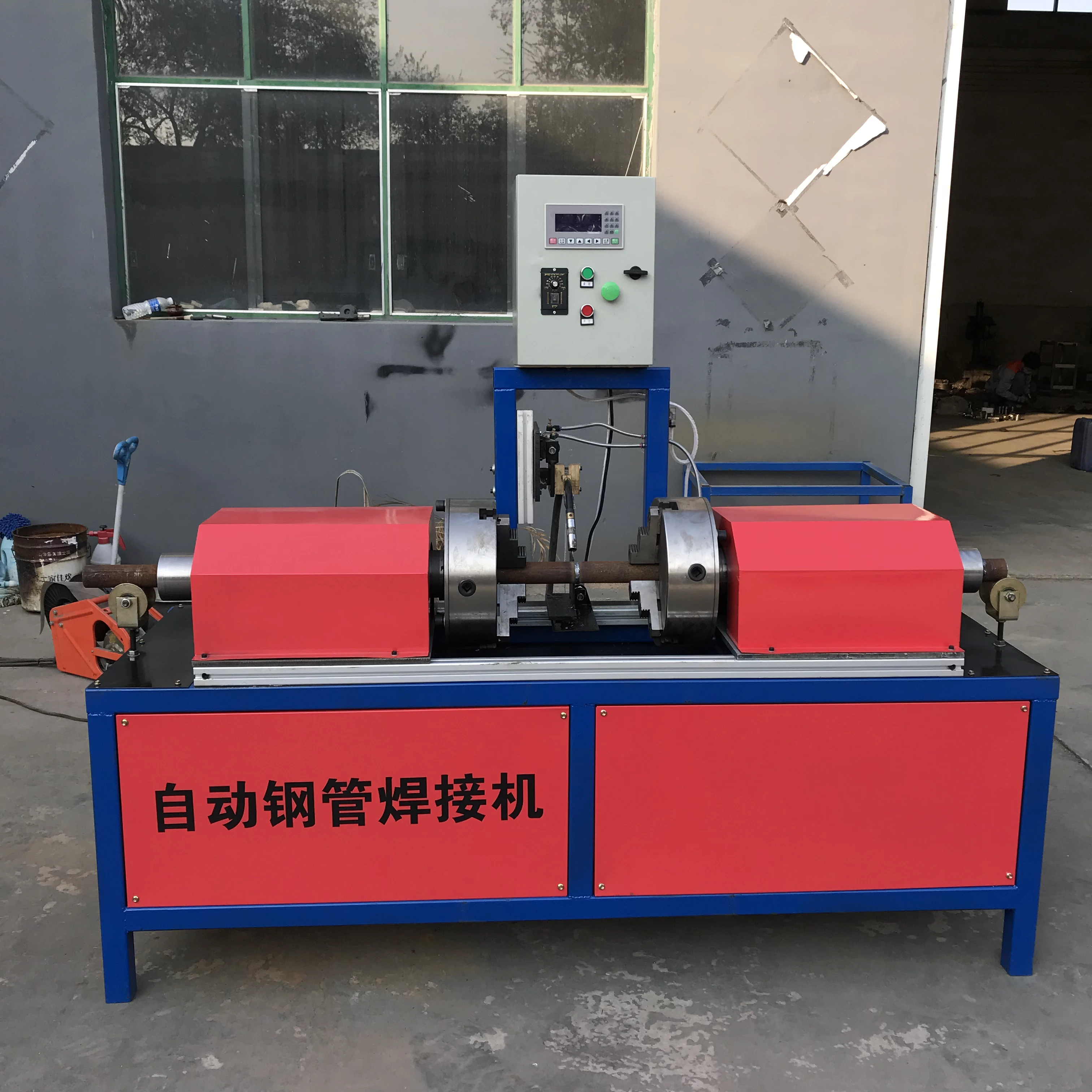 High quality Steel pipe welding machine Steel pipe butt welding metal pipe steel tube welding machine for selling