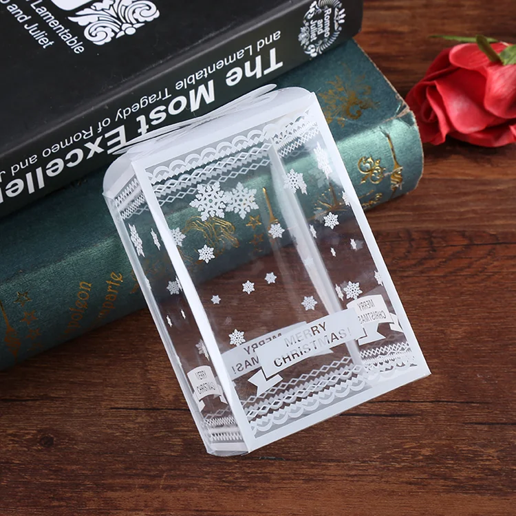 Small clear PVC PET plastic gift box Christmas gift packaging box direct factory