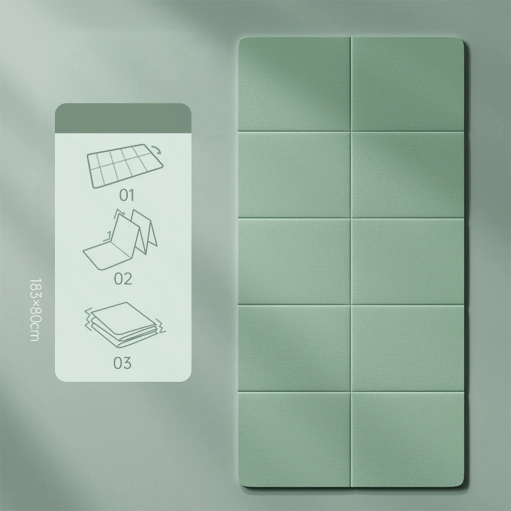 Customized High Quality Durable printed TPE Folding Yoga Mat Anti-slip durable factory made  yoga exercise camping mat