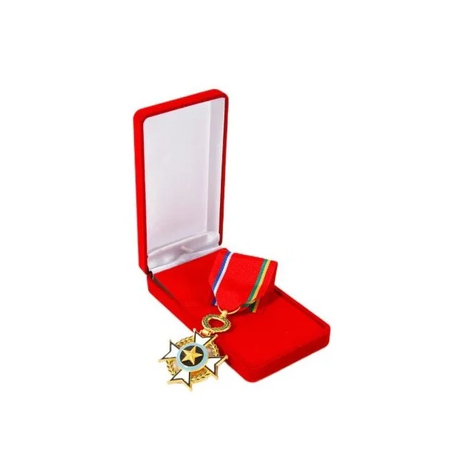 Золотая цинковая металлическая медаль Meritorious Award с лентой