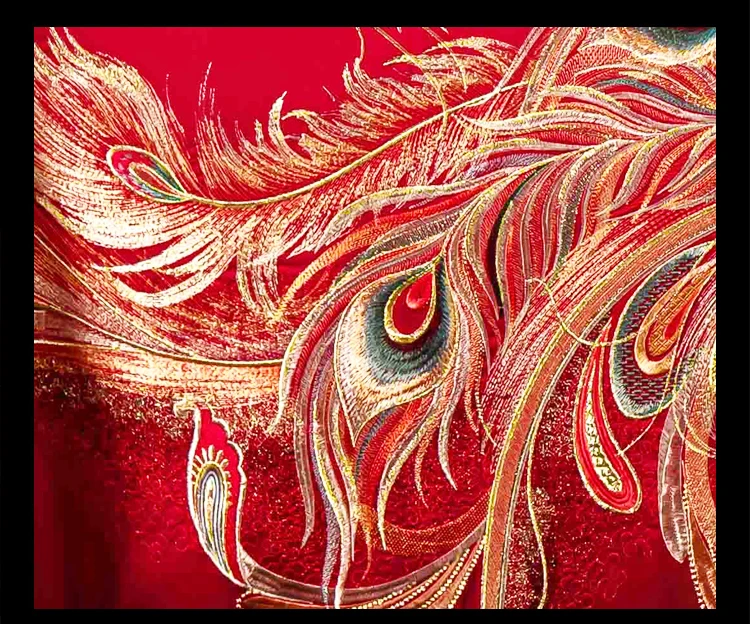 2023 New  100 s long staple cotton wedding bed sheets 4-piece set luxury bedding sets embroidery bed cover