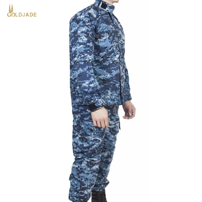
Blue Navy Army Military Camouflage Combat Uniform 