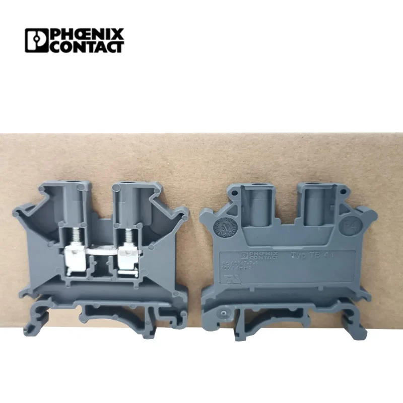 Hot Selling Phoenix Contact TB 4 I Feed Through Screw Wire Connector Phoenix Terminal Blocks For Din Rail Panel Mount