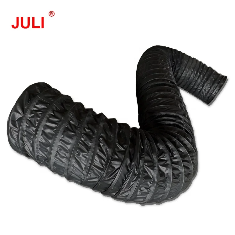 PVC antistatic fire retardant polyester vinyl spiral flexible duct for coal mine