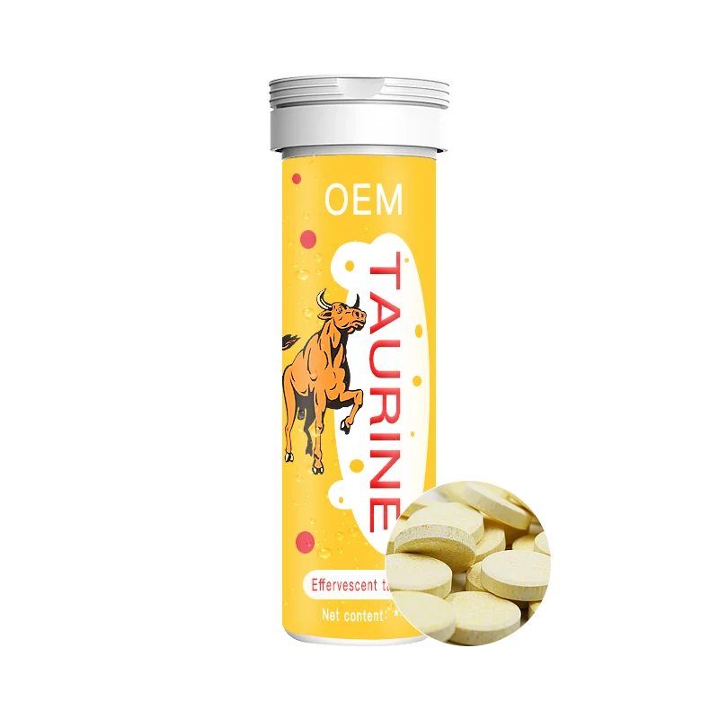 
Logo custom processed Taurine bubbling tablet confectionery Vitamin C drink 