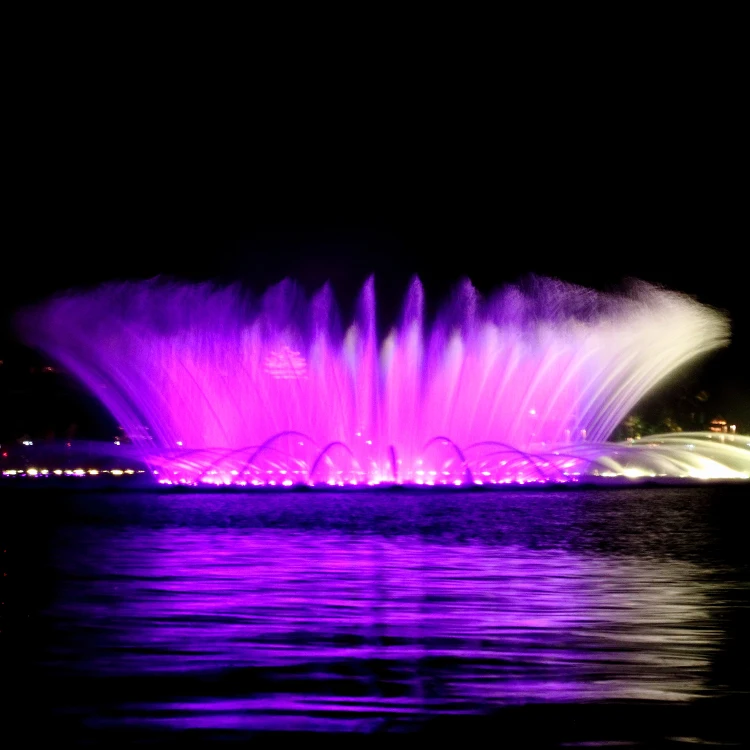 Factory Customize 12M Outdoor Decorative Basket Flower Musical Dancing Water Fountain