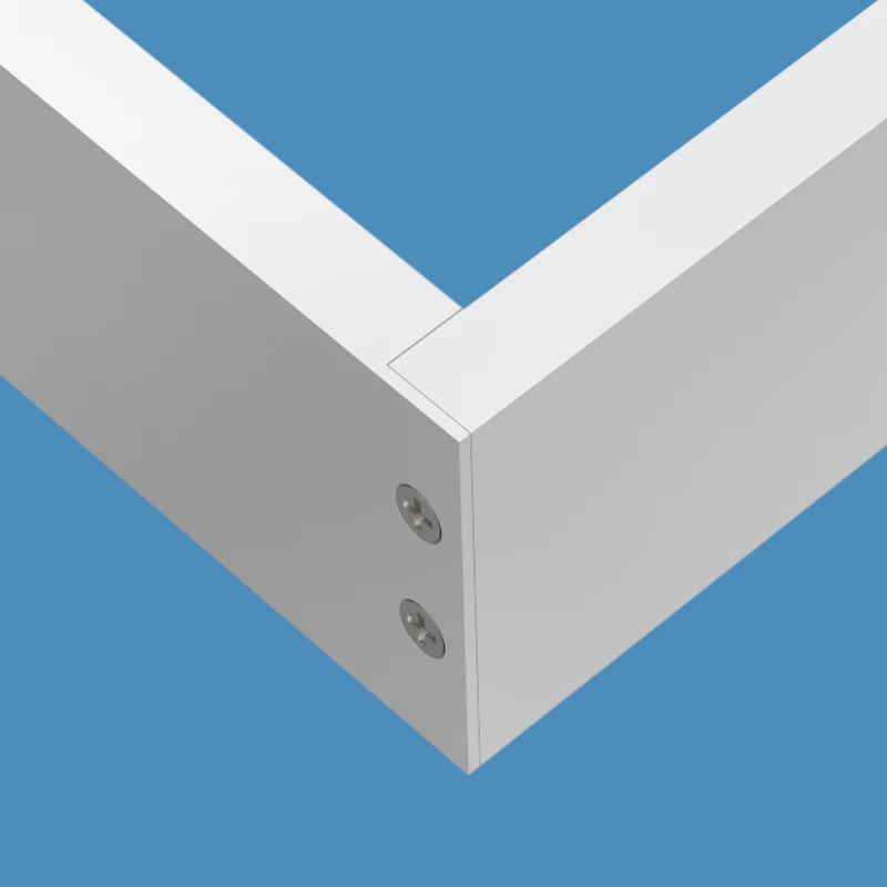 Aluminum 2*4ft LED Drop Ceiling Flat Panel Light Fixture Surface Panel Mounting Kit