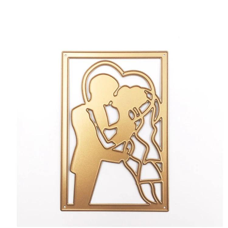 Hot Selling Cut Heart Custom Metal Dies Scrapbooking Die Cutting Stencil