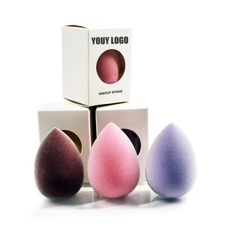 
China Supplier Latex Free Soft Cosmetic Sponge Beauty Makeup Sponges Pink blender Microfiber Blender Conceal And Bake Sponge 