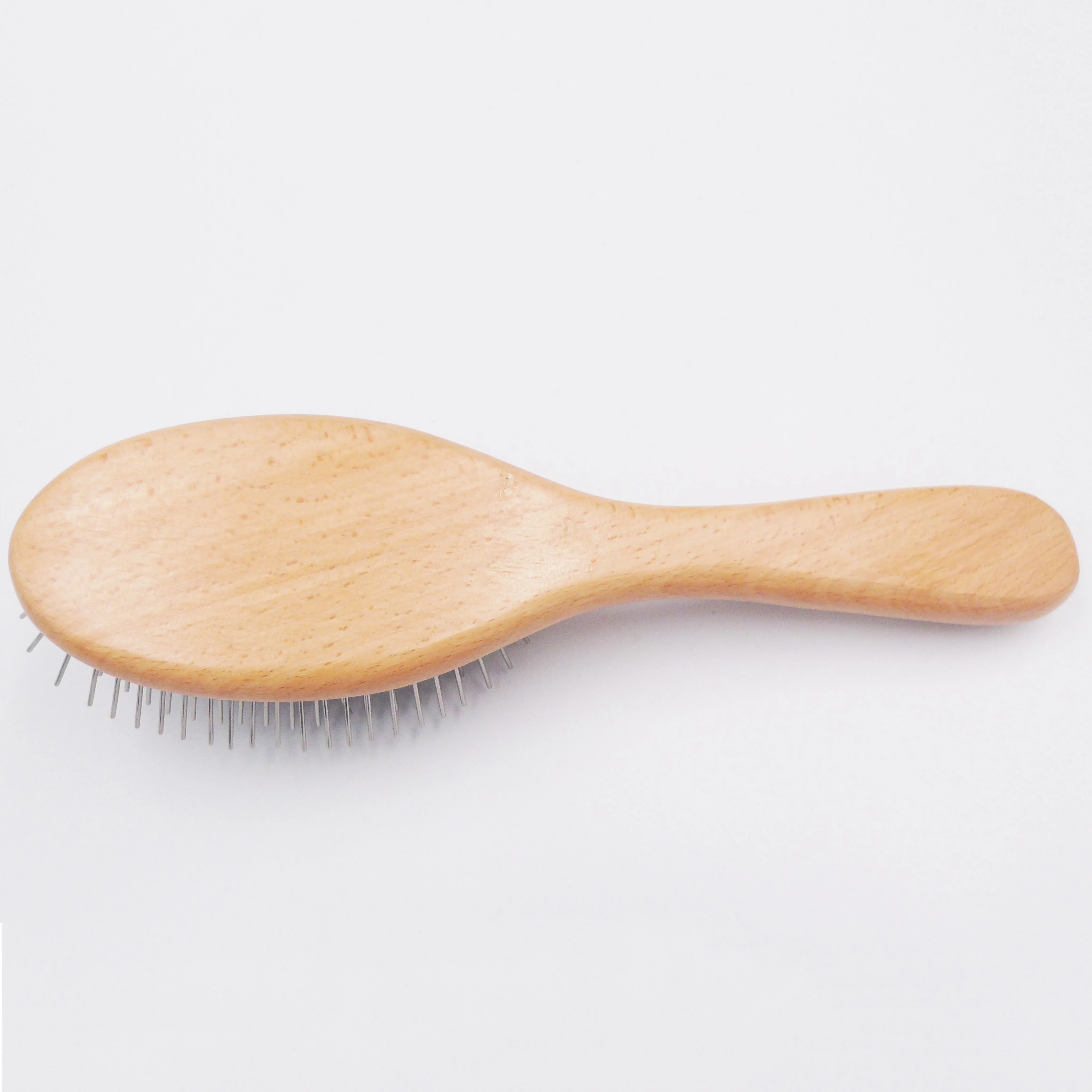 New style  beech handle cushion wooden hair brushes wholesale for travel