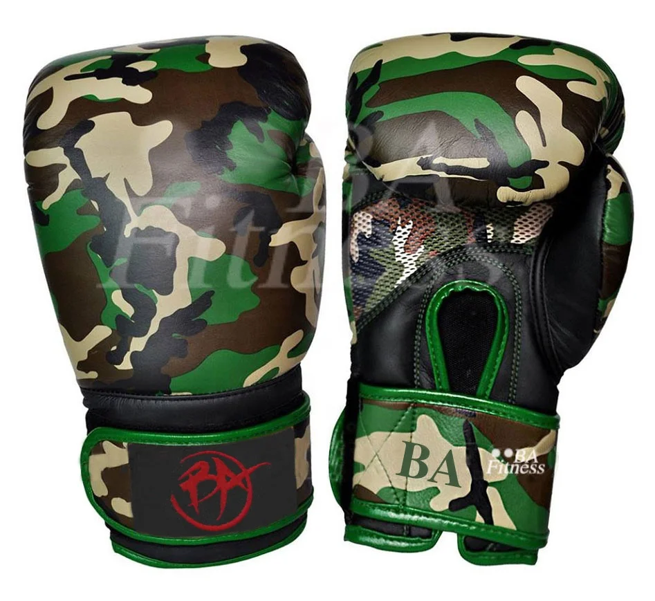
Custom hot selling high quality boxing gloves for boxing punching training Camo Design 