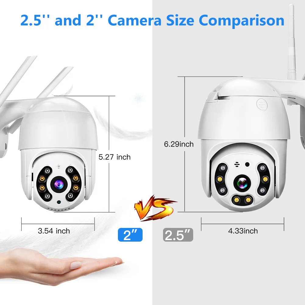Outdoor 1080P PTZ Security Camera Night Vision Surveillance CCTV IP Camera WIFI