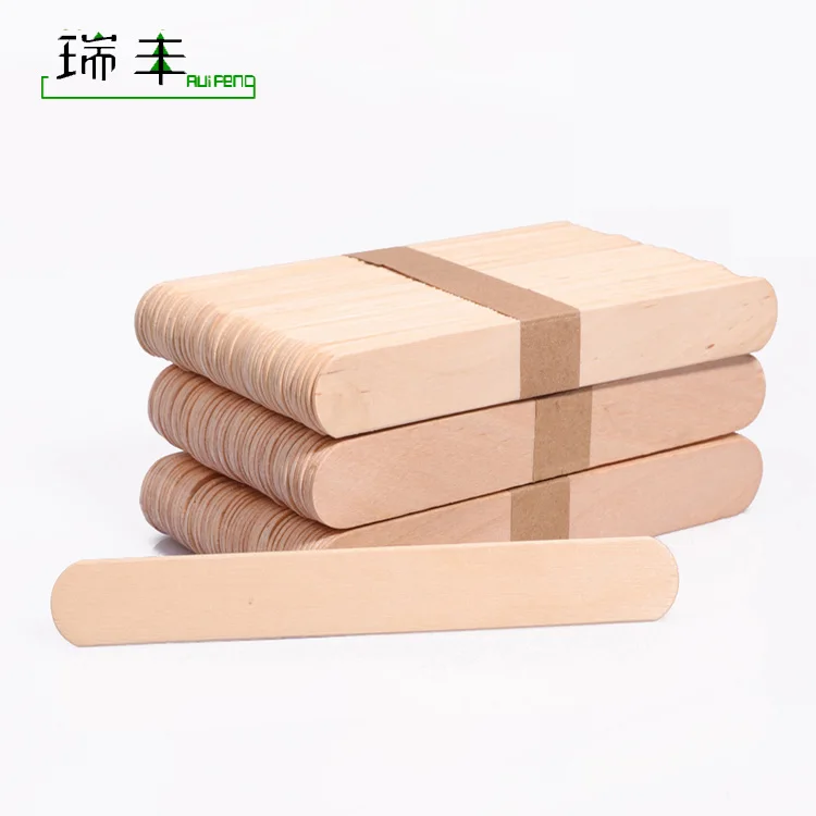150mm Eco friendly disposable pediatric wooden medical tongue spatula depressor