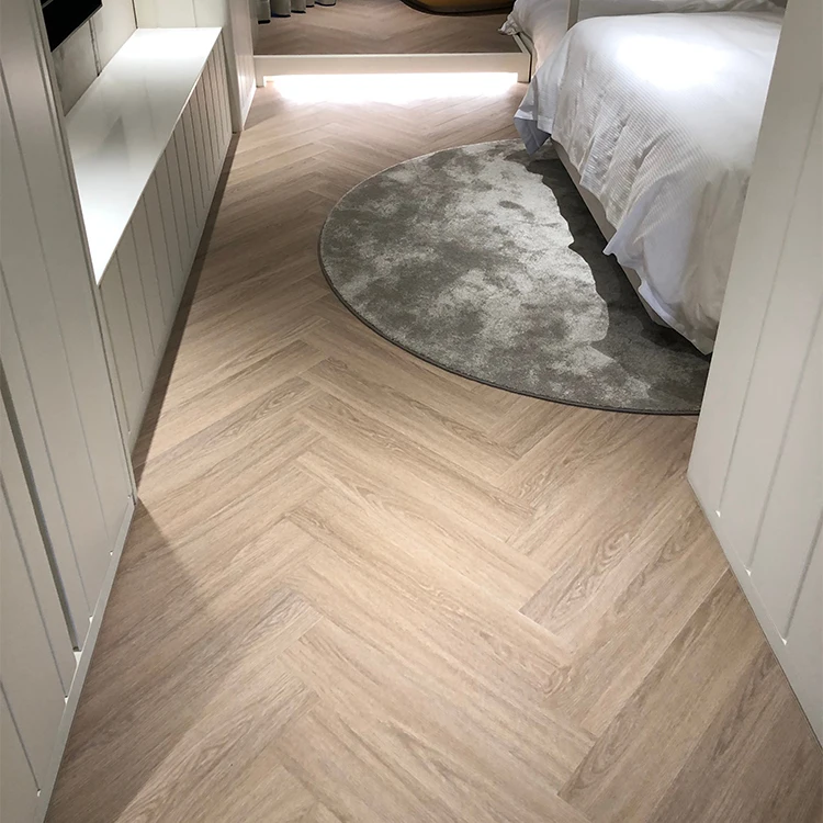 Herringbone Rigid Click Lock System SPC Vinyl Plank Floor