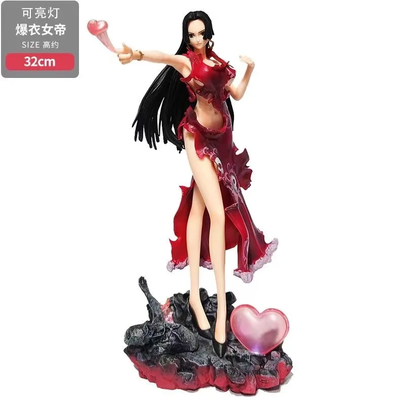 One Piece Figure Boa Hancock Anime Action Figure Sexy Girl Statue Collection Decoration Christmas Children Toy Gift 32CM