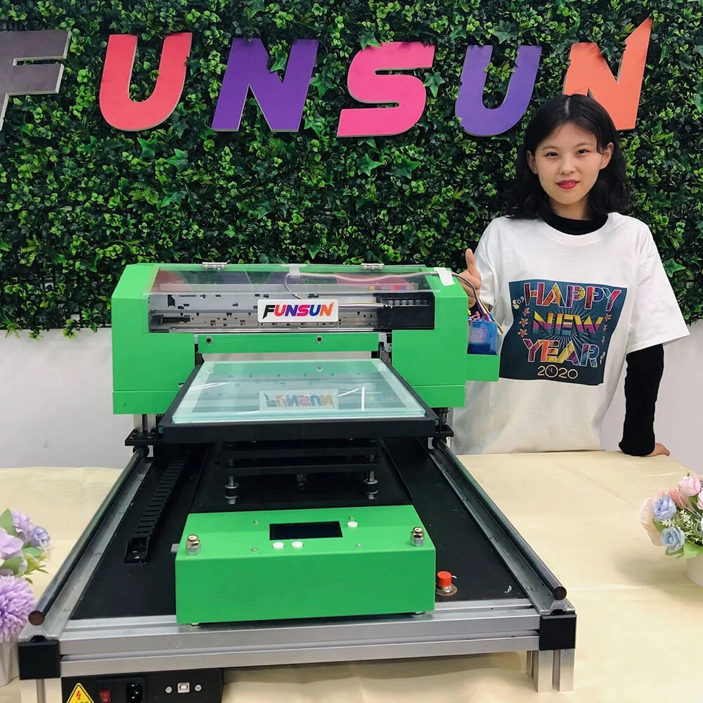 Цифровой DTG принтер FUNSUN 1440 точек/дюйм машина для печати на футболках свитерах толстовках поло