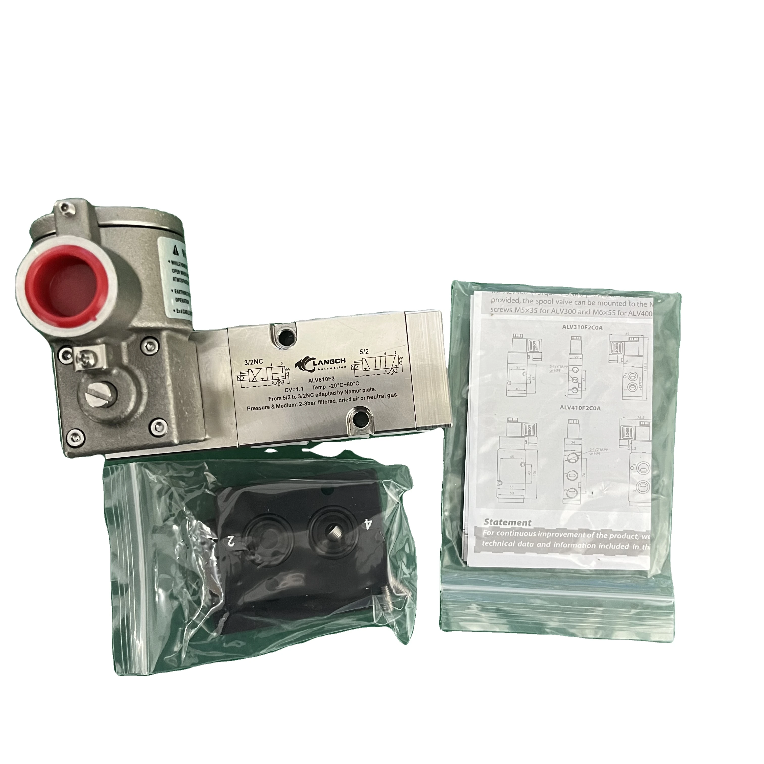 Hot Sale 3/2NC  5/2 Way  ALV610F3 Explosion-proof Anti-corrosion    Pneumatic  valve solenoid valve