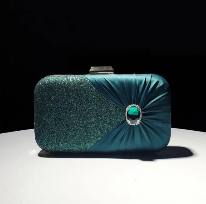 2024 New year party shining crystal woman evening bags dress set, new design factory luxury bling bling lady evening party bags