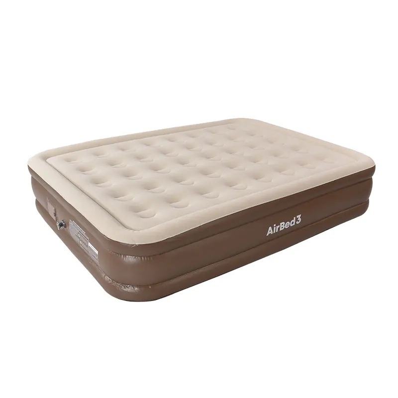 Modern Portable Inflatable Air Mattress with Electric Pump for Bedroom & Outdoor Use Backpacking Guest Bed Sleeping Furniture