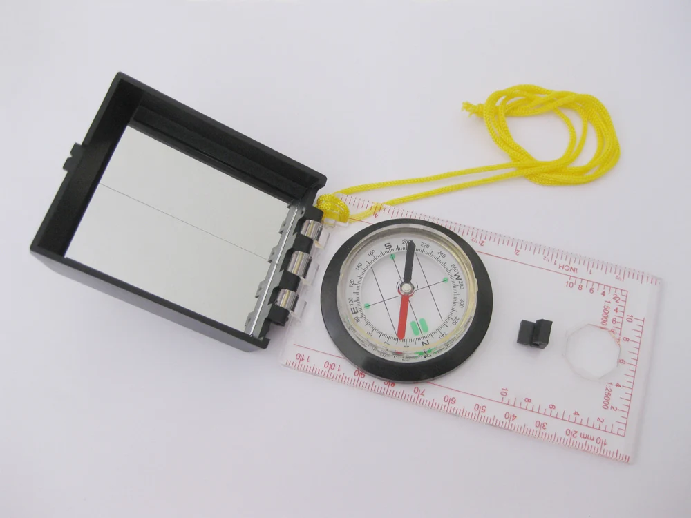 Tools Positioning Outdoor Map Compass With Mirror