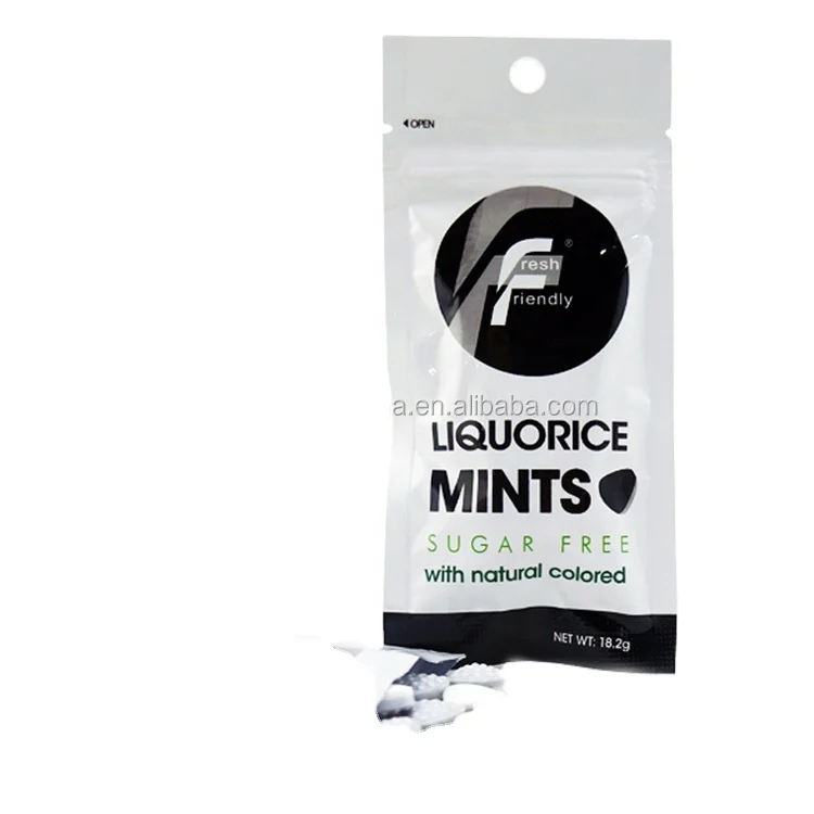 Factory Direct Sale Bulk Fresh Friendly Sugar Free Liquorice Mint Confectionery Hard Tablet Licorice Candy