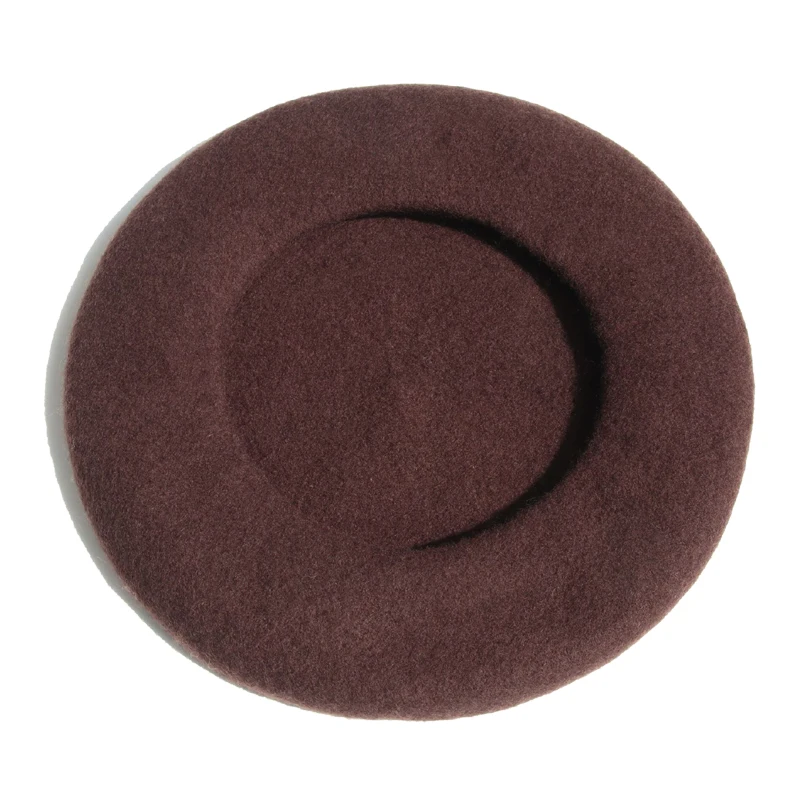 2023 Hot Sale Custom Fashion White Wool Berets Hat with Crystal for Women for Outdoor Activities