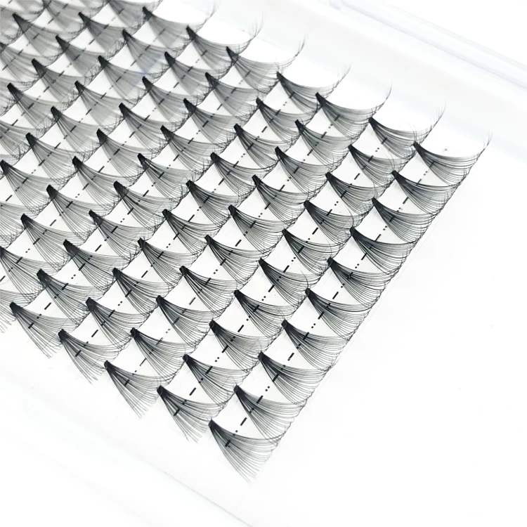 
20D 0.03 DD Curl Volume Fans Customized Trays Card 20D Premade Fans Eyelashes 0.03 Russian Lashes 