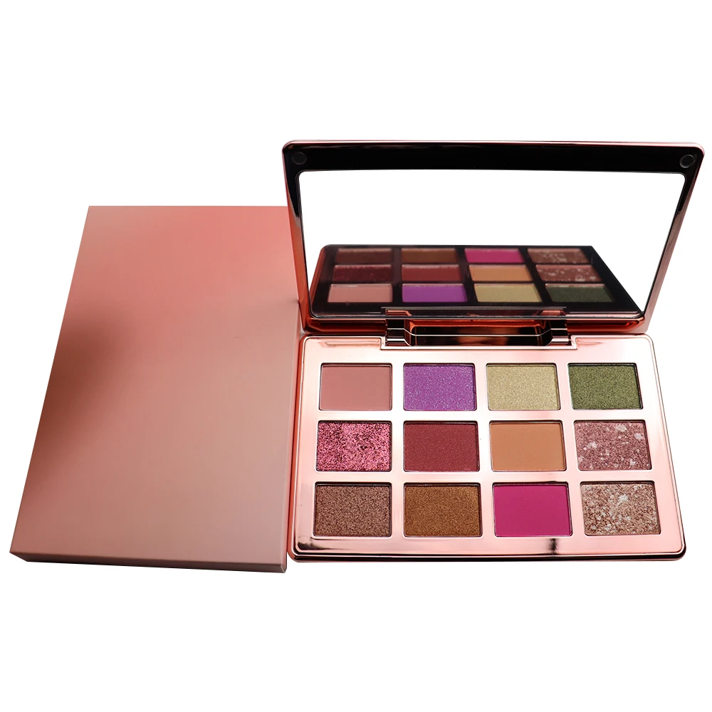 Cosmetics Private Cosmetic Makeup Eye Shadow 12 Color Eyeshadow Palette OEM/ ODM Shimmer Matte Eyeshadow